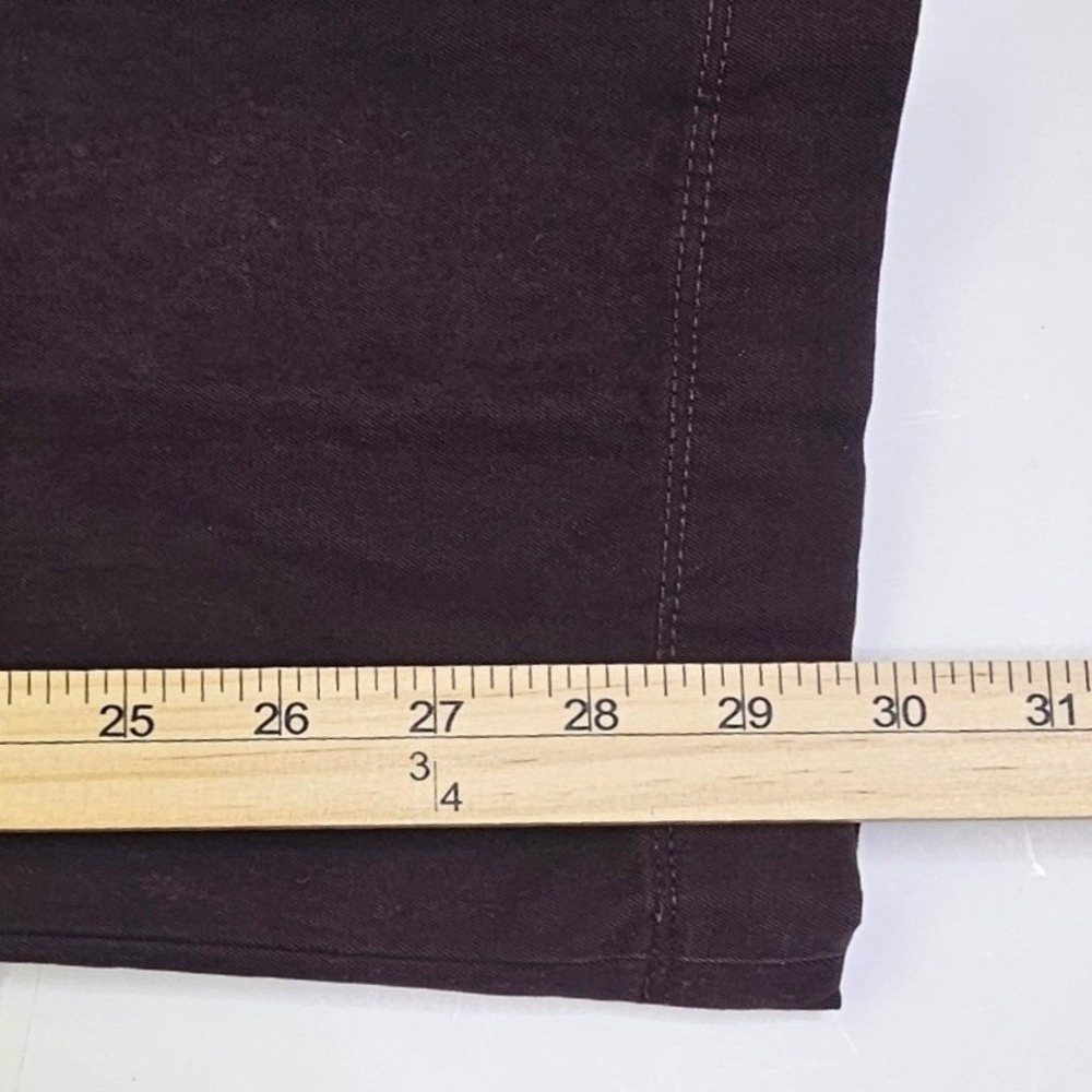 Banana Republic Chino Pants Mens 34x34 Slim Fit Burgundy Plum Cotton 969731 - Picture 6 of 13